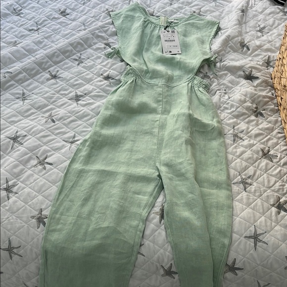 Mint Green Jumpsuit - Picture 1 of 5
